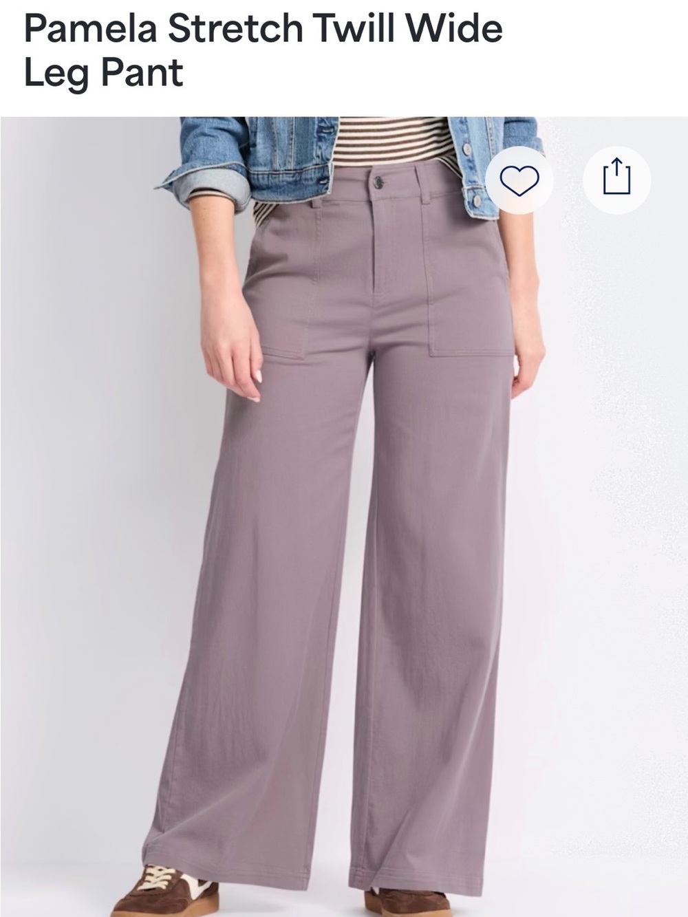 Threads 4 Thought Lavender Wide Leg Pamela Pant